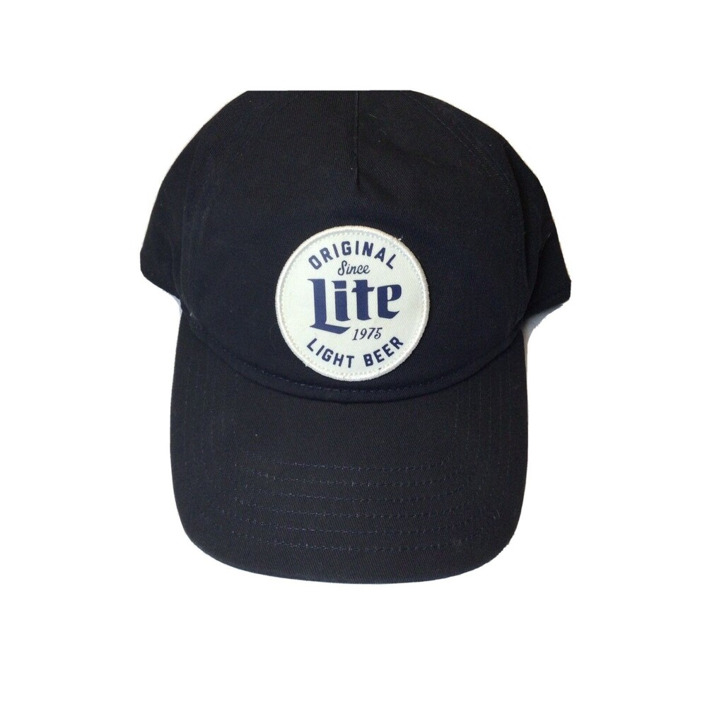Miller Lite Baseball Cap “Original Since 1975 LITE Light Beer” Unique patch Blue